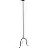 Beliani Świecznik ALMADA Metal 118 cm Juodas