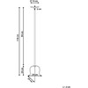 Beliani Świecznik ALMADA Metal 118 cm Juodas