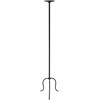 Beliani Świecznik ALMADA Metal 118 cm Juodas