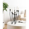 Beliani Świecznik MATOSINHOS Metal 54 cm Juodas