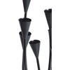 Beliani Świecznik MATOSINHOS Metal 54 cm Juodas