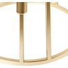 Beliani Świecznik TRAFARIA Metal 26 cm Auksinis