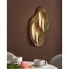 Beliani Świecznik wiszący PENICHE Metal 60 cm Auksinis
