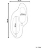 Beliani Świecznik wiszący PENICHE Metal 60 cm Auksinis