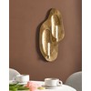 Beliani Świecznik wiszący PENICHE Metal 60 cm Auksinis
