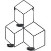 Beliani Świecznik wiszący TAROUCA Metal 31 cm Juodas