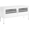 Beliani TV staliukas 2 Durys Metalas Sideboard Balta MORLEY 330160 (Balta)
