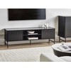 Beliani TV staliukas TV Stand GLASTONBURY Juoda 607590 (Juoda)