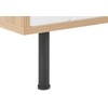 Beliani TV staliukas TV Stand Šviesi Medis with Balta PALMER 317638 Spalva: Šviesus medis + Balta