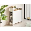 Beliani Vonios kambario spintelė CACHI 20 cm balta