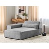 Beliani Dešininė šezlongo sofa HELLNAR, pilka
