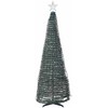 Beliani išmanioji LED grindų kalėdinė dekoracija, valdoma SAARLOQ programėle, Kalėdų eglutė, 160 cm, Žalias