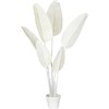 Beliani Sztuczna roślina BANANA TREE 123 cm Baltas