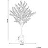 Beliani Sztuczna roślina CHERRY TREE 152 cm Rožinė