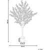 Beliani Sztuczna roślina CHERRY TREE 180 cm Rožinė