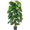 Beliani Sztuczna roślina DIEFFENBACHIA 152 cm Žalias