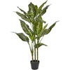 Beliani Dirbtinis augalas DIEFFENBACHIA 110 cm žalias