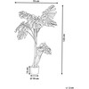 Beliani Sztuczna roślina doniczkowa 135 cm MONSTERA PLANT