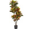 Beliani Dirbtinis augalas CODIAEUM 140 cm žalias
