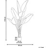 Beliani Sztuczna roślina doniczkowa 170 cm Banana Tree