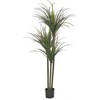 Beliani Sztuczna roślina DRACAENA ANITA 198 cm Žalias