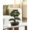 Beliani Sztuczna roślina PINE 44 cm Žalias
