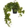 Beliani Sztuczna roślina doniczkowa wisząca 37 cm STRAWBERRY BEGONIA