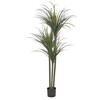 Beliani Sztuczna roślina DRACAENA ANITA 198 cm Žalias