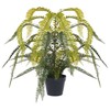 Beliani Sztuczna roślina FERN LEAF PLANT 105 cm Žalias