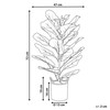 Beliani Sztuczna roślina FIDDLE LEAF TREE 72 cm Žalias