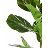 Beliani Sztuczna roślina FIDDLE LEAF TREE 72 cm Žalias