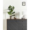 Beliani Sztuczna roślina FIDDLE LEAF TREE 72 cm Žalias