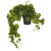 Beliani Sztuczna roślina doniczkowa wisząca 37 cm STRAWBERRY BEGONIA