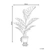 Beliani Sztuczna roślina MONSTERA PLANT 94 cm Žalias