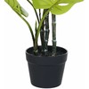 Beliani Sztuczna roślina MONSTERA PLANT 94 cm Žalias