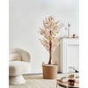 Beliani Dirbtinis augalas SAKURA 150 cm rožinis