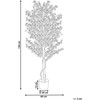 Beliani Dirbtinis augalas SAKURA 150 cm rožinis