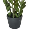 Beliani Sztuczna roślina ZAMIIFOLIA 76 cm Žalias