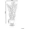 Beliani Sztuczna roślina ZAMIIFOLIA 76 cm Žalias