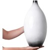 Beliani Dekoratyvinė vaza 46 cm balta BaESA
