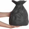 Beliani Wazon na kwiaty COONTAIL Kamionka 31 cm Juodas