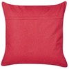 Beliani Dekoratyvinė pagalvė SIDERASIS Velvet 45 x 45 cm Raudona Su užrašais