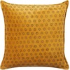 Beliani dekoratyvinė pagalvė RAPIS Velvet 45 x 45 cm Geltonas Geometrinis raštas
