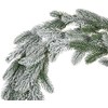 Beliani apsnigtas LED kalėdinis vainikas ALBINI Žalias 45 cm