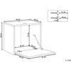 Beliani Pakabinama vonios kambario spintelė po praustuvu SUZANO 45 cm, juoda