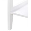 Beliani Spintelė su stiklinėmis durelėmis ir lentyna INLET 80 cm, balta