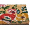 Beliani Durų kilimėlis KITA Spalvingas 40 x 60 cm Gėlės Kokoso pluoštas