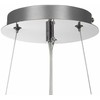 Lubinis šviestuvas Beliani pakabinamas šviestuvas LAMEIRA Chandelier Glass Sidabrinė