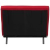 Beliani Viengulė išskleidžiama sofa FARRIS, raudona