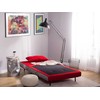 Beliani Viengulė išskleidžiama sofa FARRIS, raudona